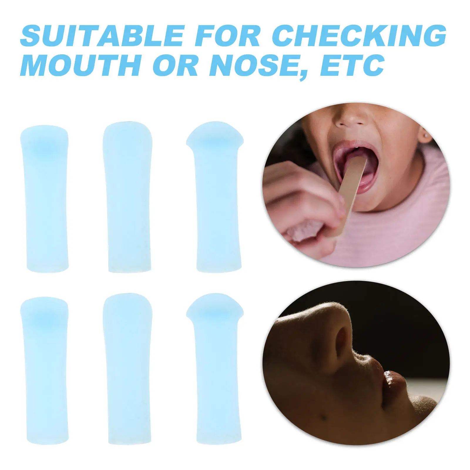 6PCS Ear Cleaner Replacement Tips – Safe Silicone Ear Wax Removal Tools for Adults & Teens