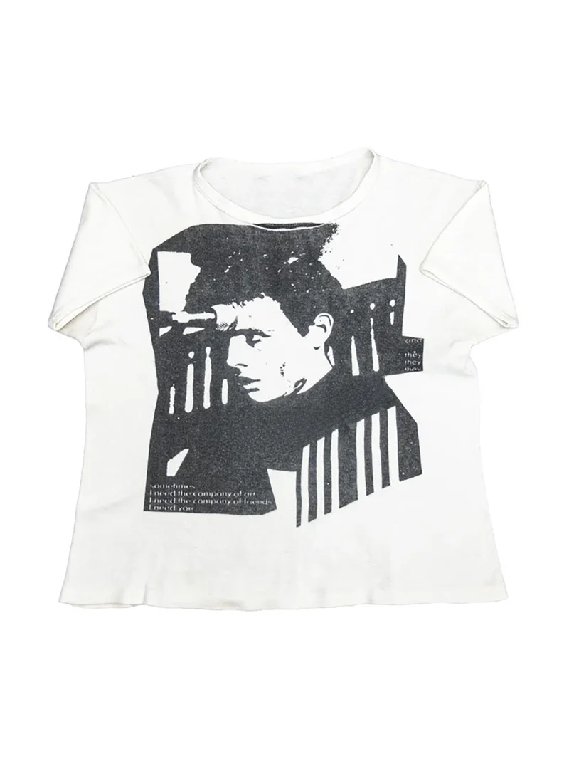 

Adam And the Ants Band American High Street ort Sve Direct Print T-irt Punk Ro Sle Breathable Cotton ex Summer...