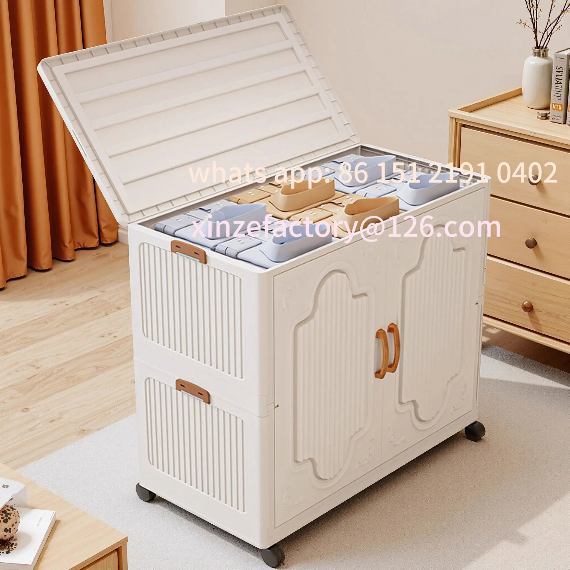 

Customizable Folding Wardrobe Adult Locker Home Bedroom Free Installation Simple Wardrobe Clothes Wardrobe Storage Cabinet