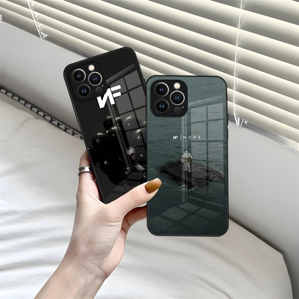 IPhone用強化ガラス電話ケース,iPhone 13,15,16,14,12,11 pro,xs max,plus,mini,x,xr,se,N-NF,H-HOPE