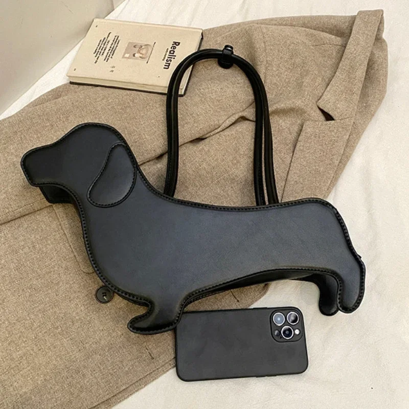 

Three-dimensional Dachshund Trend Shoulder Bag INS Retro Lady Handbag Luxury Underarm Bag Chic Designer Bag Bolsas De Mujer