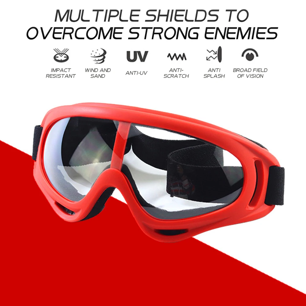 Motorcycle Glasses Anti Glare Motocross Sunglasses Sports Ski Goggles Windproof Dustproof UV Protective Gears Accessories TSLM2