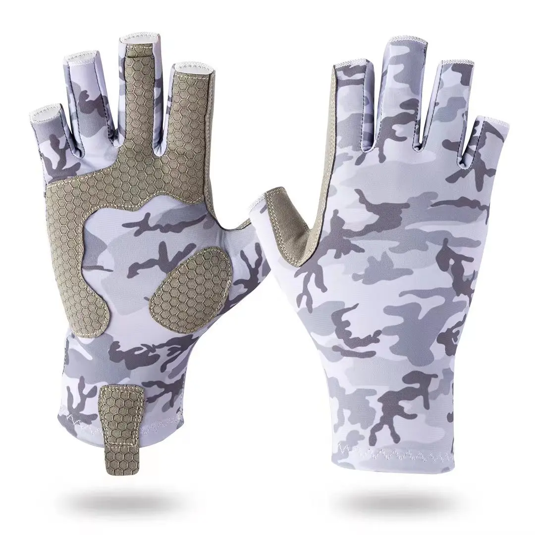 

Fishing gloves, UV resistant and anti slip gloves, sunscreen half finger outdoor sea fishing sports gloves