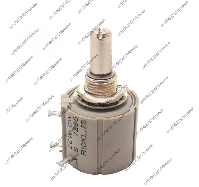 Precision multi-turn electric slotter ccw cw s 7286 r1k 2k 5k 10k 2w power 10 turns