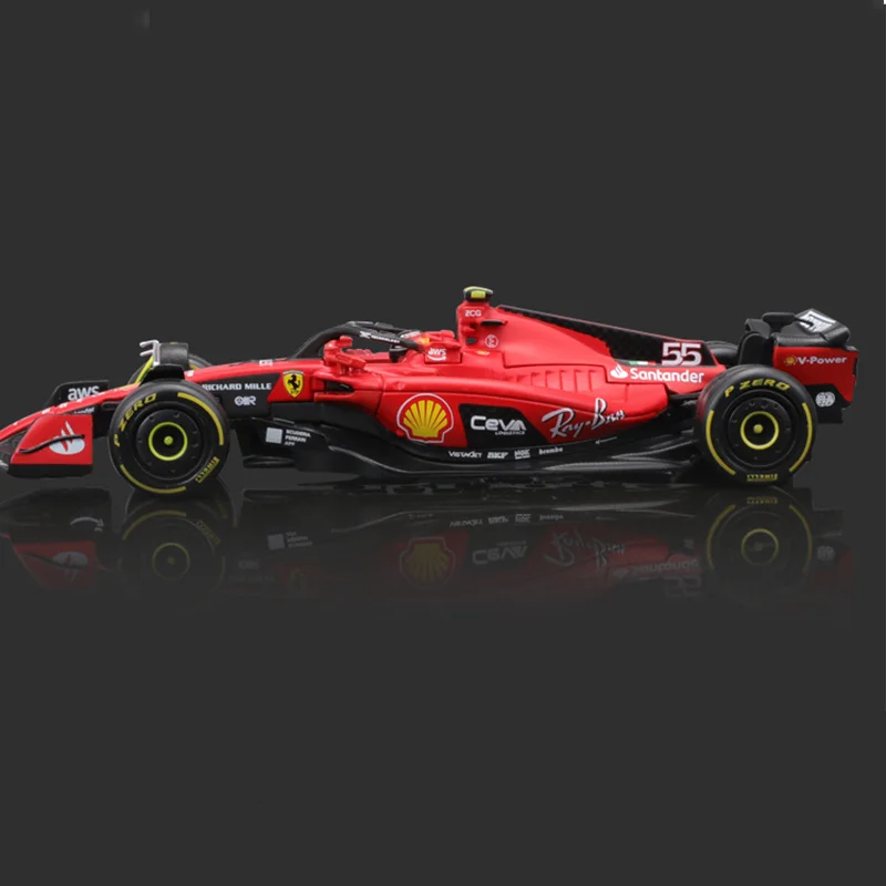 2023 Bbugo 프로모션 1:43 페라리 F1 모델 Sf-23 금속 레이싱 장난감 시뮬레이션 합금 다이 캐스팅 자동차 모델 맞춤형 장난감 선물