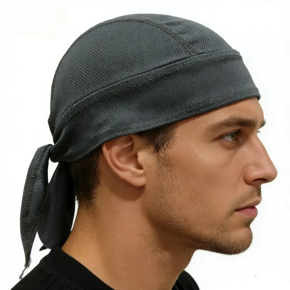 Men Women Outdoor Sport Pirate Hat Quick Dry Cotton Headscarf Cycling Bandana Sweat Absorbent