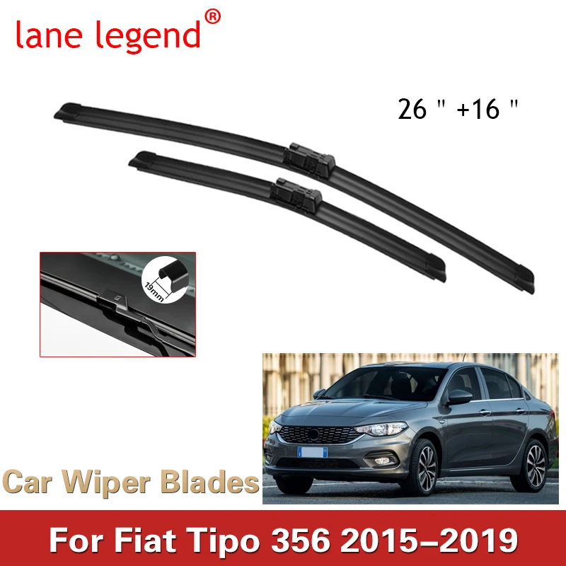 Wiper Front Wiper Blades For Fiat Tipo 356 2015 2016 2017 2018 2019 Windshield Windscreen Front Window 26\