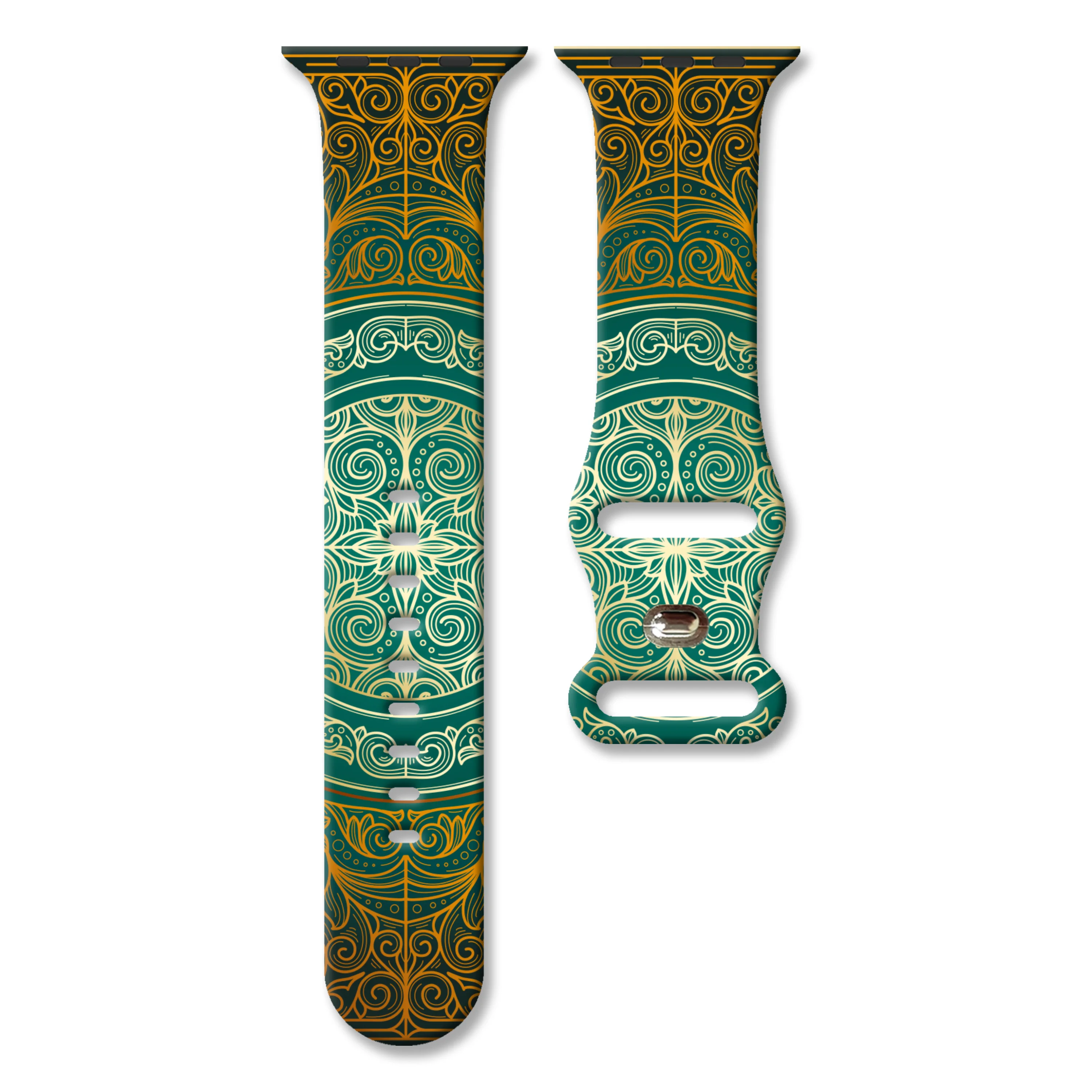 

Ремешок с принтом на тему мистической древней астрологии для Apple Watch 11/10/9/SE, мягкий водонепроницаемый сменный силиконовый ремешок 46/45/44/42 мм