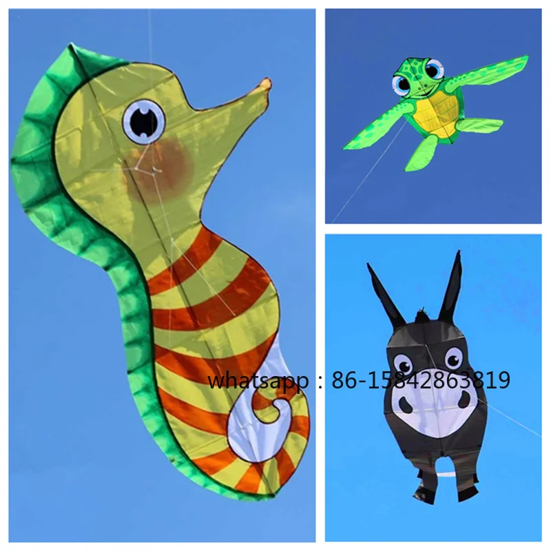 Turtle kite flying animal kites cerf volant paraglider kitesurf string reel line for kite dragon fly jouer drachen cometa koi