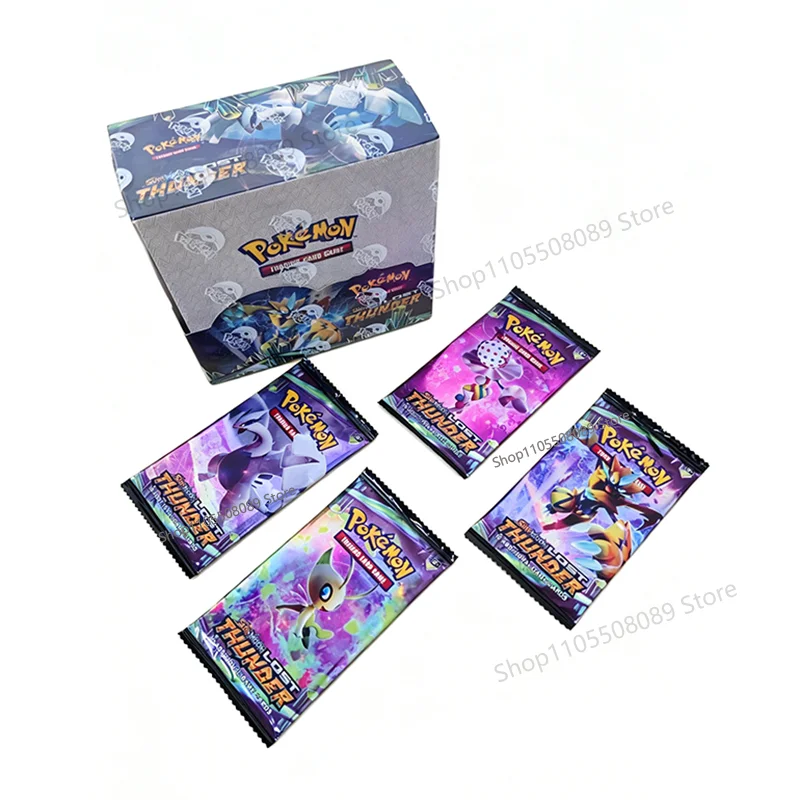 360 Stück Englische Version Pokemon TCG Sun & Moon Lost Thunder Booster Bundle Edition Sammelkarten Anime-Kartensammlung Geschenke