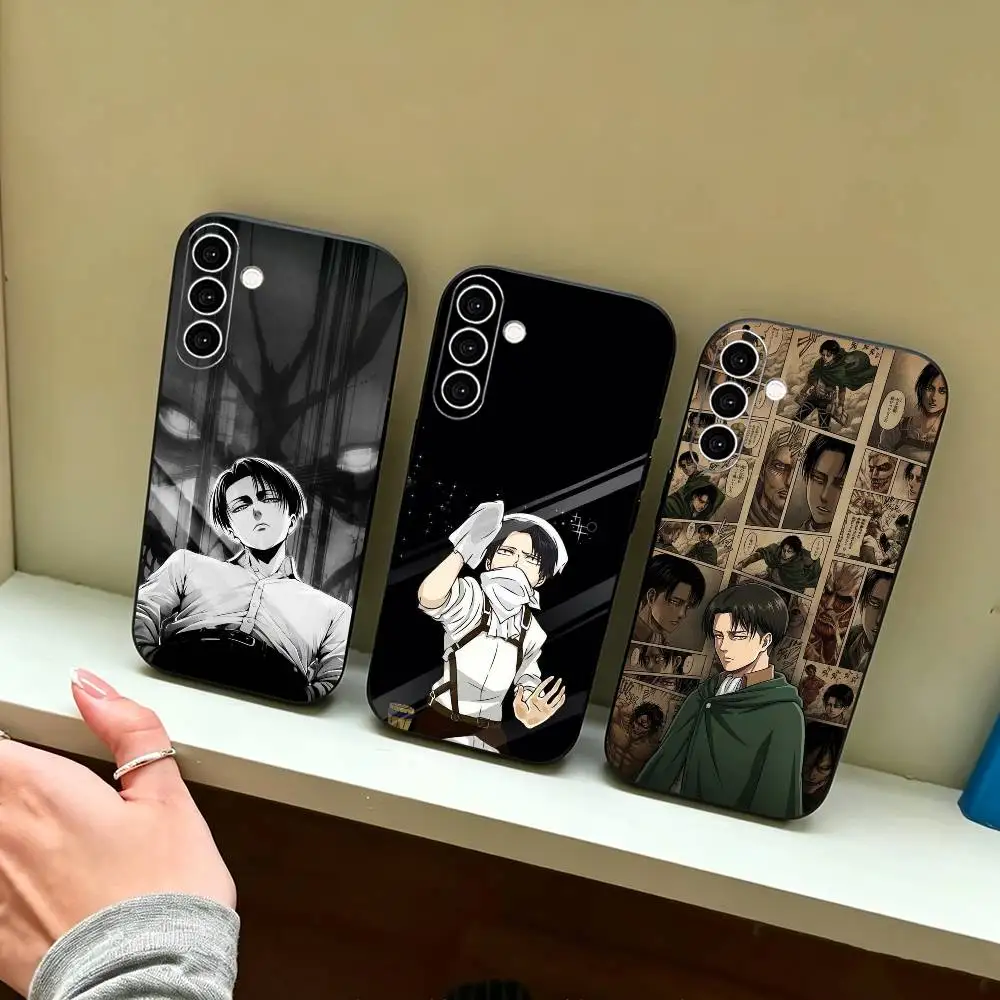 Attack on Titan Levi Ackerman  Phone Case For Samsung Galaxy A73,A72,A71,A70,A53,A52,A51,Others Soft Black Cover