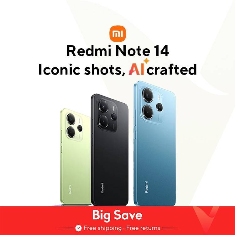  【World Premiere】Global Version Xiaomi Redmi Note 14 MediaTek Helio G99-Ultra 108MP AI Camera 5500mAh 6.67" 120Hz AMOLED Display 