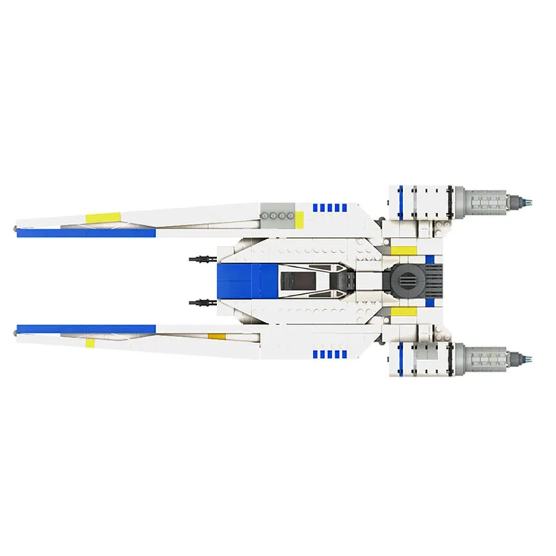 749PCS MOC U Wing MOD Fighter Space Wars Series Spaceship Model Building Blocks Bricks DIY Creative Assembly Toy Birthday Gift