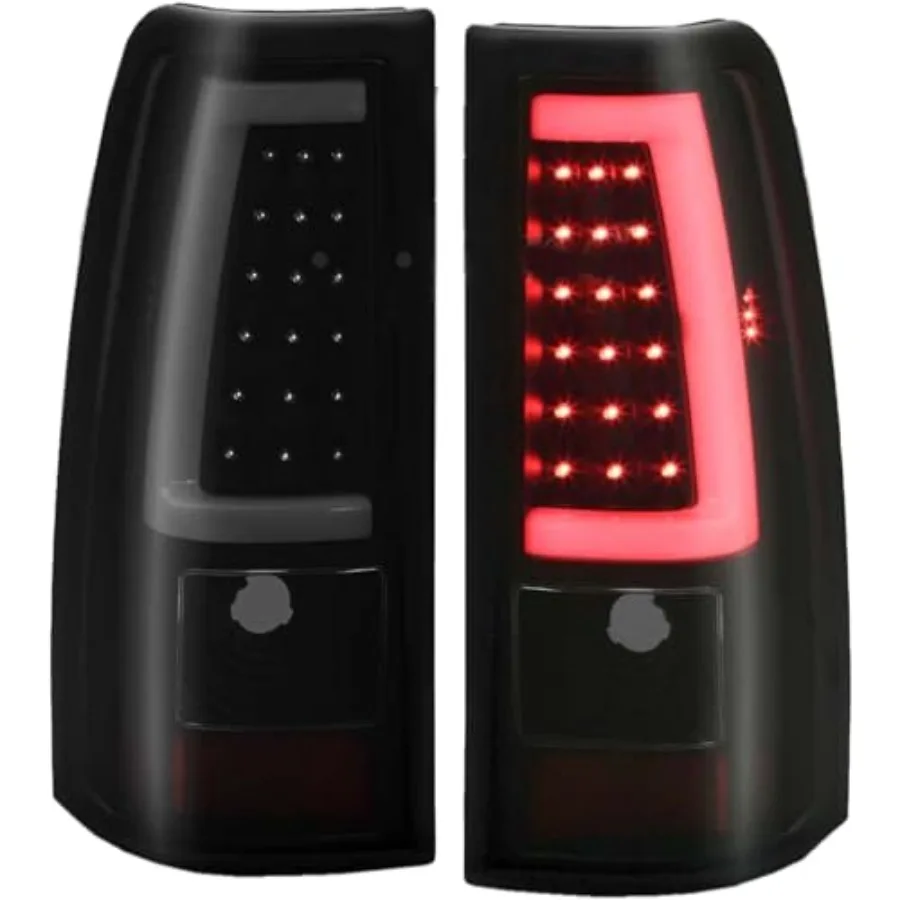 

Обновленный светодиодный задний фонарь в сборе для Chevy Silverado 1500 2500 3500 и GMC Sierra 1500 2500HD 3500 Smoke Black LED Rea 2003-2006 гг.