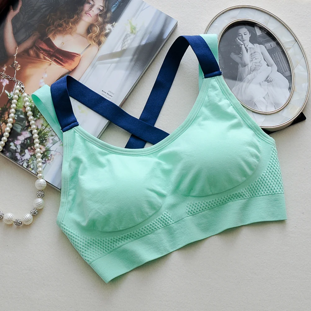 

Sports Bra Without Underwire Yoga Fitness Women Sleeveless Tank Camisole Xl Light Green Lightweight Comfortable Summer Beach