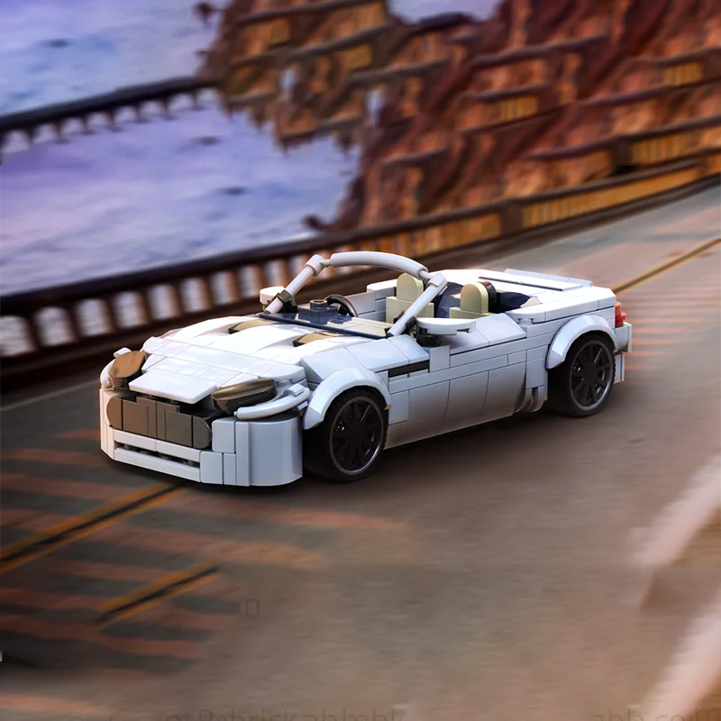 

372 шт. MOC городской строительный блок автомобиль V8 трансформируемый спортивный автомобиль модель DIY сборка строительный блок игрушка детский подарок на день рождения