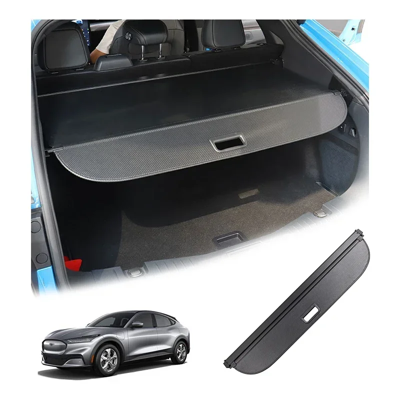 View larger image  Share Car Rear Boot Trunk Cargo Cover Security Shade Cover Waterproof Retra For Ford Mustang Mach-E 2021