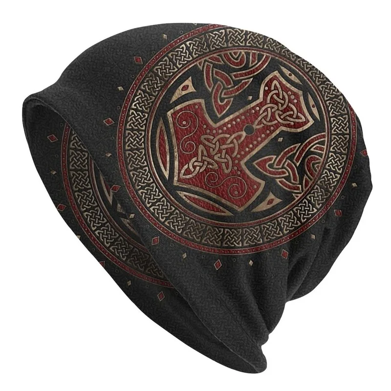 New Spring-Summer Pullover Hat, Double-Layer Elastic Viking Knit Hat, Trendy Street Dance Fashion Headscarf Hat
