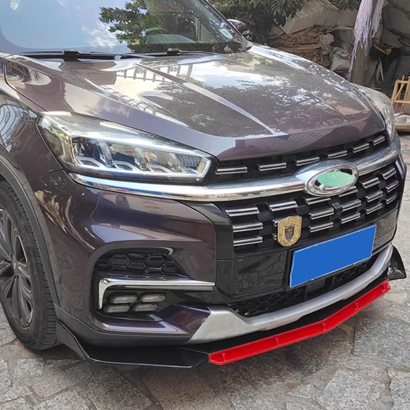 

For Chery Tiggo 8 /2018-2024 Front Bumper Diffuser Lip Splitter Accessories Body Kit Spoiler