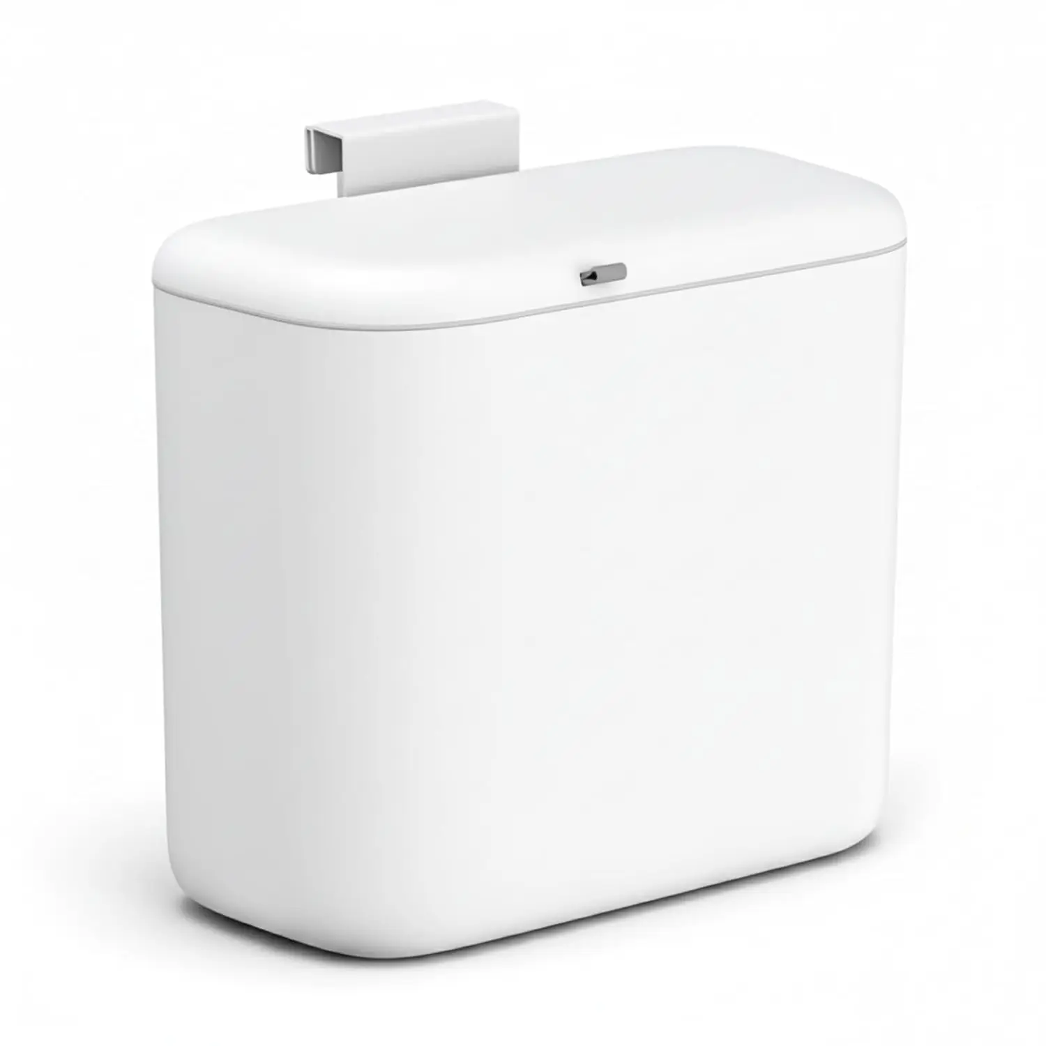 

Heavy Duty Under Cabinet Compost Bin with Slide Lid, 2.3 Gal Max Volume for Households & RV - Matte White