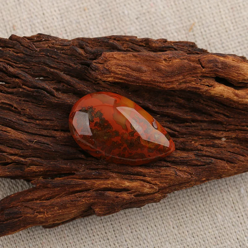 B&F Handmade Warring States Red Agate Pendants, Genuine Natural stones beads, Unique Stones for jewelry & DIY Earring Beads