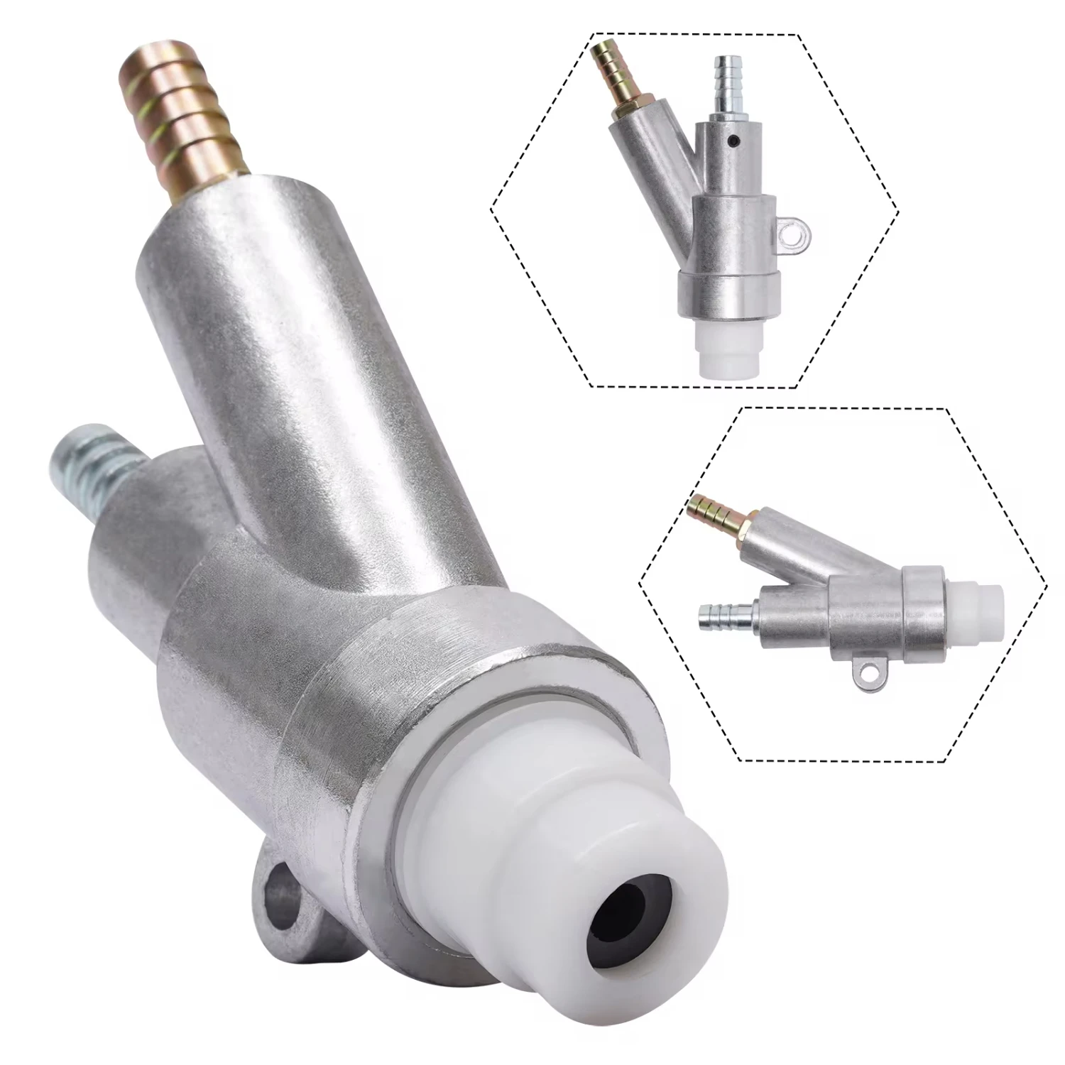 Aluminum Alloy Air Sandblaster Sand blasting Gun and Silver Color Boron Carbide Nozzle  Sandblasting Machine Air Tools