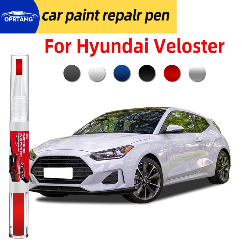 Caneta para retoque de pintura de carro, para hyundai veloster, reparo de arranhões na pintura do carro, acessórios para reparo de carroceria, ferrame