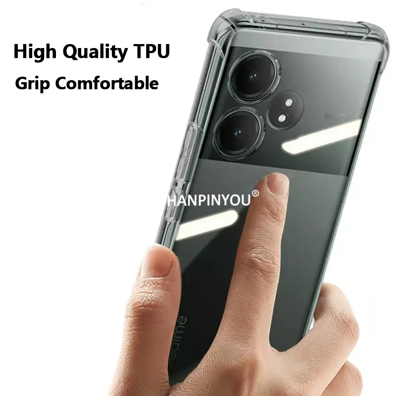 حافظة شفافة من السيليكون الناعم لهاتف Realme Neo7 Turbo GT Neo 6 5 SE GT6 GT7 GT5 Pro واقي كاميرا غطاء شفاف