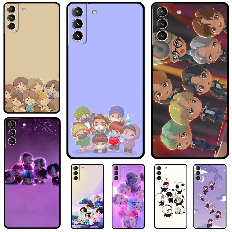 KPOP Korea Cover For Samsung Galaxy S24 Ultra S23 S22 S20 S21 FE S8 S9 S10 Plus Note 10 20 Ultra Case