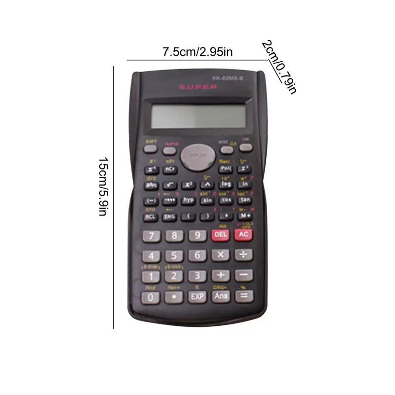 Scientific Calculator with 240 Functions and 2-Line Screen Multi-purpose Portable Student Calculator for Math Teaching