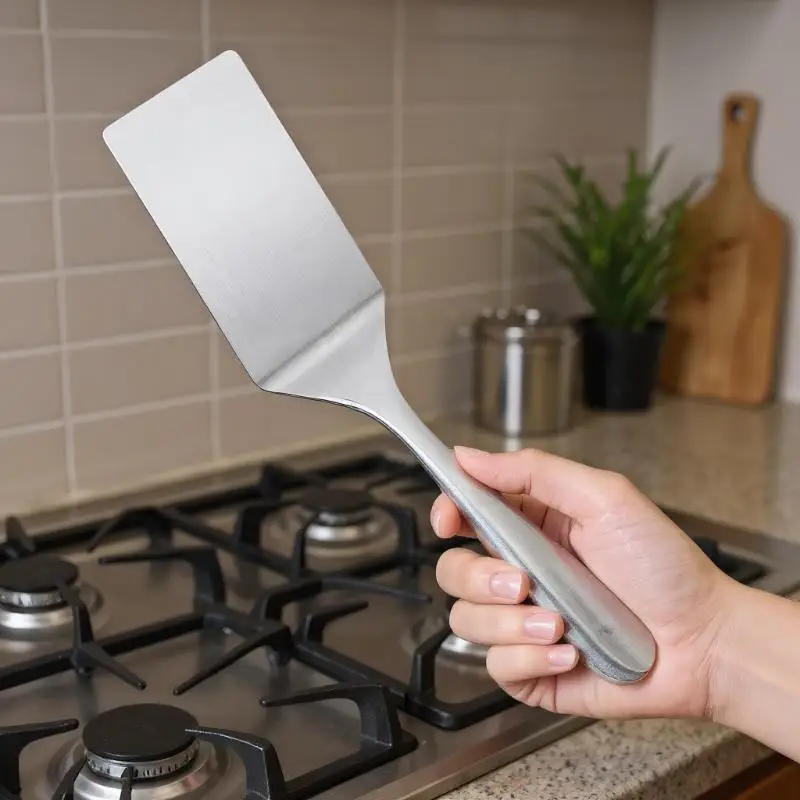 Stainless Steel Multi-Use Spatula: Pancake, Burger & Cake Turner for Cooking and Baking