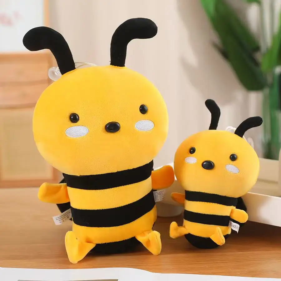 20/30cm Simulated Bee Doll Stuffed Plush Toy Handmade Doll Cartoon Anime Cute Pillow Fun Children's Birthday Gift Doll