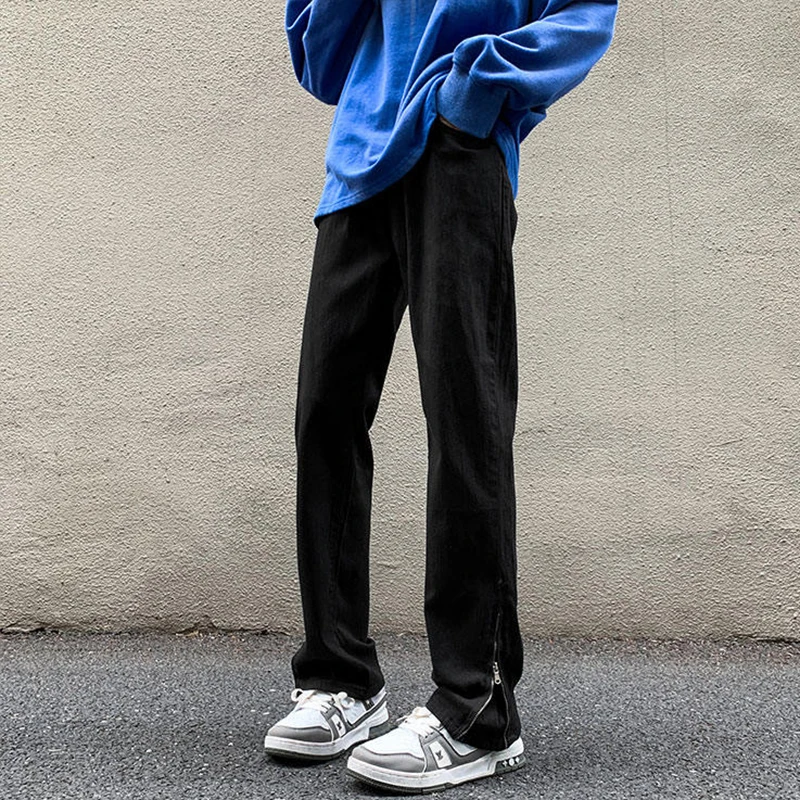 

Мужские джинсы Slim Fit Pure Bla, расклешенные, в американском ретро-стиле, для весны и осени, износостойкие