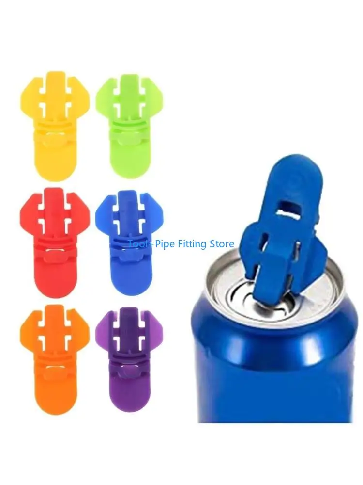 F92B Juego 6 bebidas manuales coloridas CAN APROPE PUEDE APERTRAR HOOD para bebidas