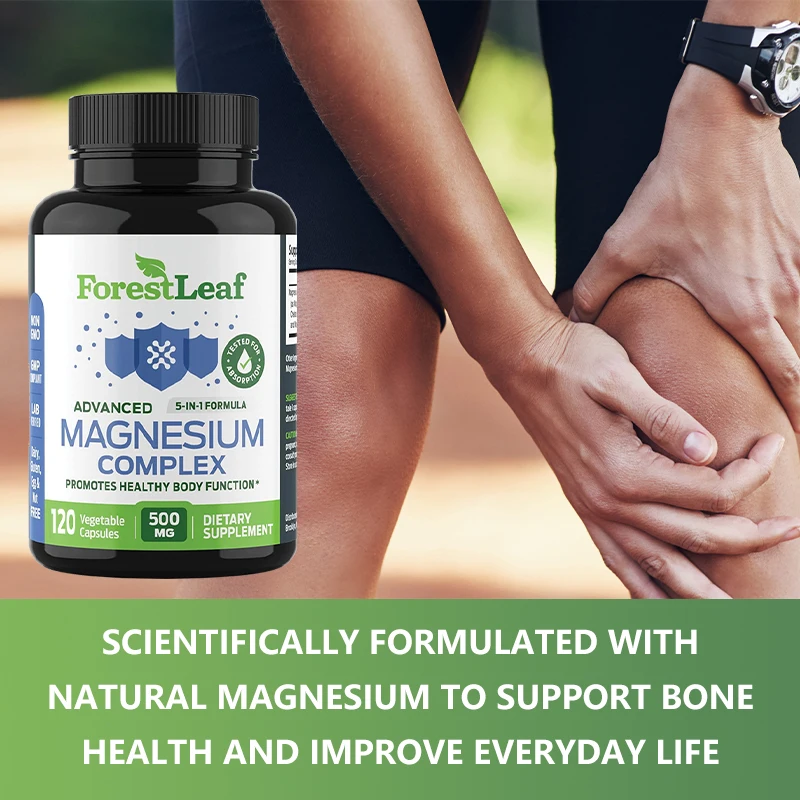 ForestLeaf Magnesium Complex 500 Mg - Magnesium for Sleep, Joints, Constipation - Magnesium Supplement for Women