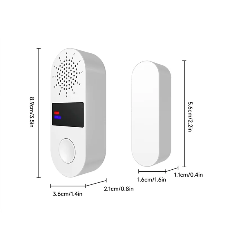 A37T-Wireless Home Door Window Sensor Burglar Security Alarms System Opening Magnetic Door Sensor 130Db Security Alarms