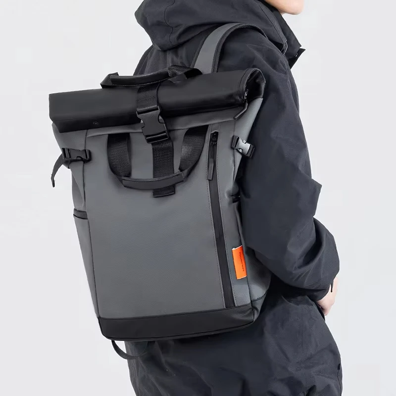 Men's Travel Bag 15.6inch Laptop Computer Backpack Outdoor Waterproof Camping Hiking School Bag College Business Rucksack