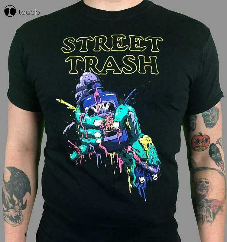 STREET TRASH T Shirt Funny Birthday Cotton Tee Vintage Gift For Men Women