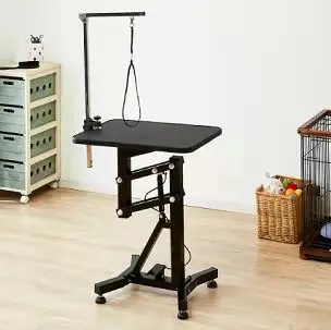 Eco-Friendly Recharge Lifting Dog Grooming , Round Anti-Hair Tabletop with Iron Tool Rack for Pet Hair Trimming