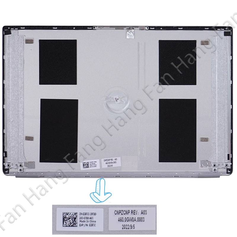 Imagem -03 - Laptop Lcd Tampa Traseira para Dell Inspiron Moldura Frontal Tampa Traseira Case Superior Dobradiças Inferiores Substituição Palmrest 13 5000 5300 5301 Novo