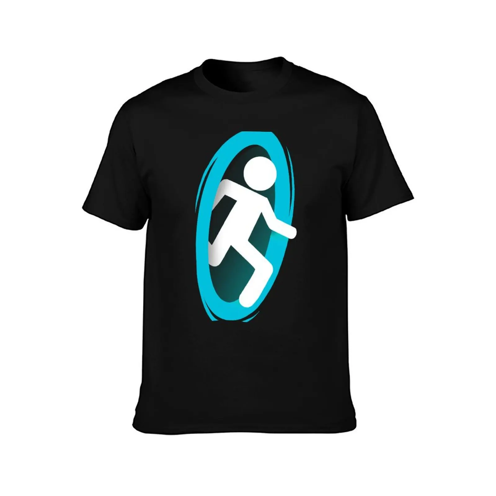 Portal 2 Video Game - Funny Blue Teleport T-Shirt Quick Dry Fishing T-Shirt