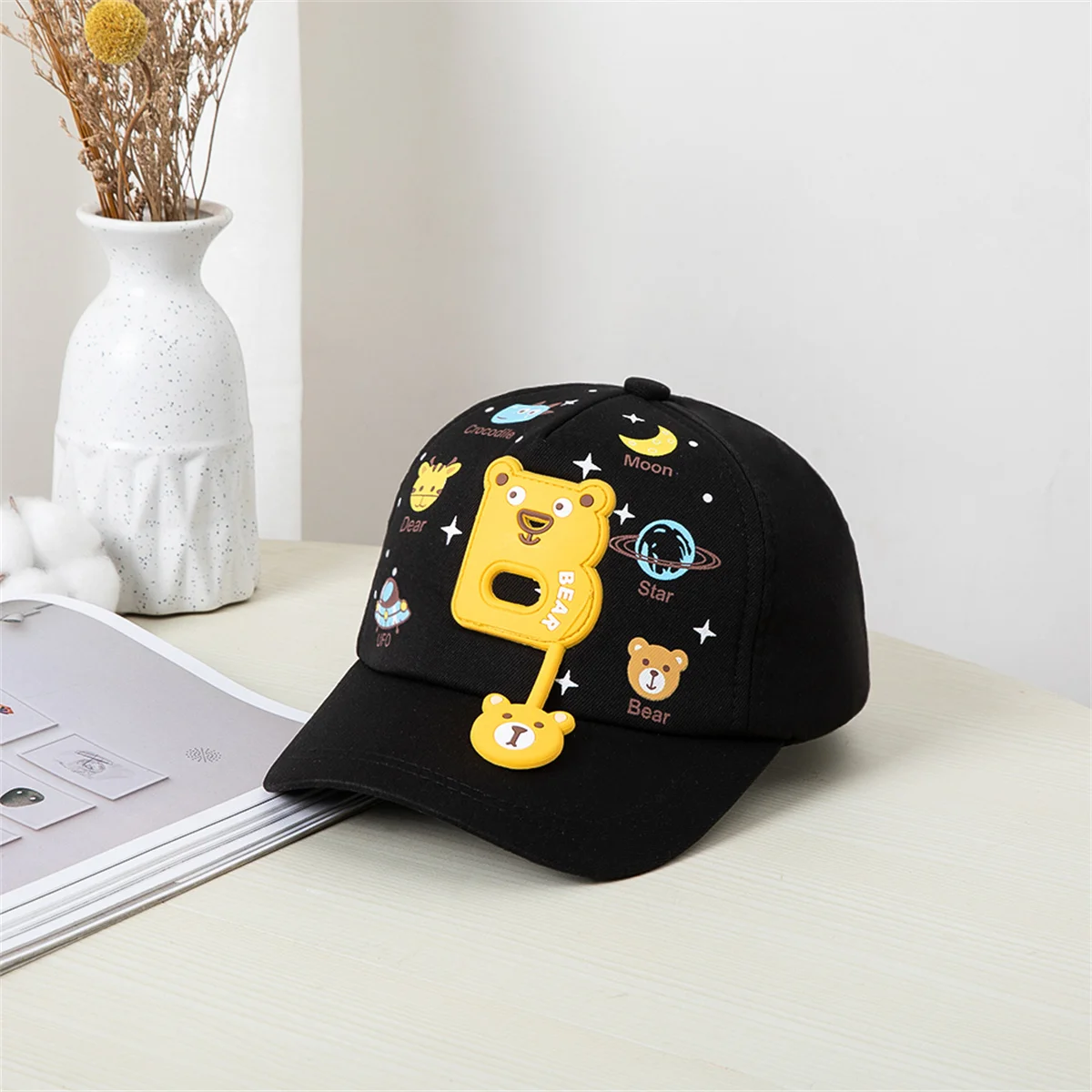 1pcs Cartoon Baby Bear Children\'s Hat Breathable Baseball Caps Spring and Autumn Outdoor Adjustable Casual Hat Sunscreen Hat