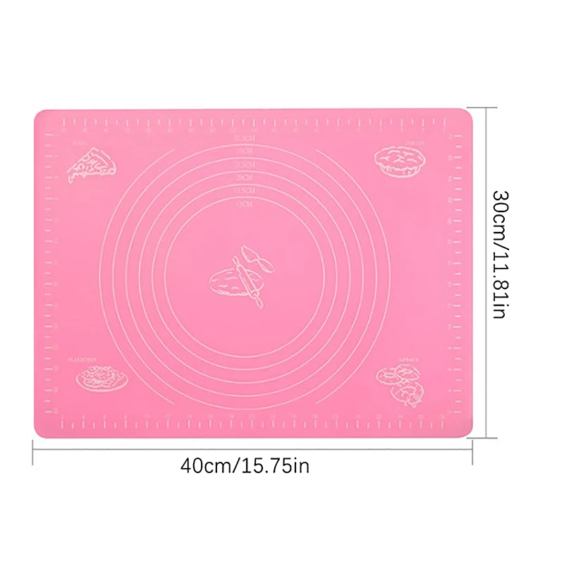 Silicone Mat Kneading Mat Cookie Cake Sheet Baking Mat Tools Non-stick Rolling Large Dough Pads Tools Sheet Accessories