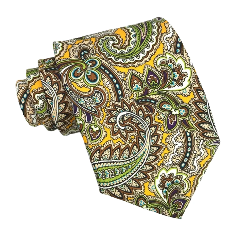 9cm Brand Paisley Floral Neckties Formal Business Ties for Men Wedding Retro Paisley Necktie Men\'s Business Bridegroom Neckties