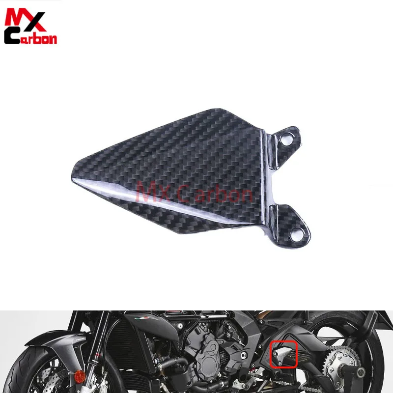 For  MV Agusta Brutale 800 800RR 800RC 2017 -2023 100% Carbon Fiber  Left Rear Heel Plate Motorcycle Accessories