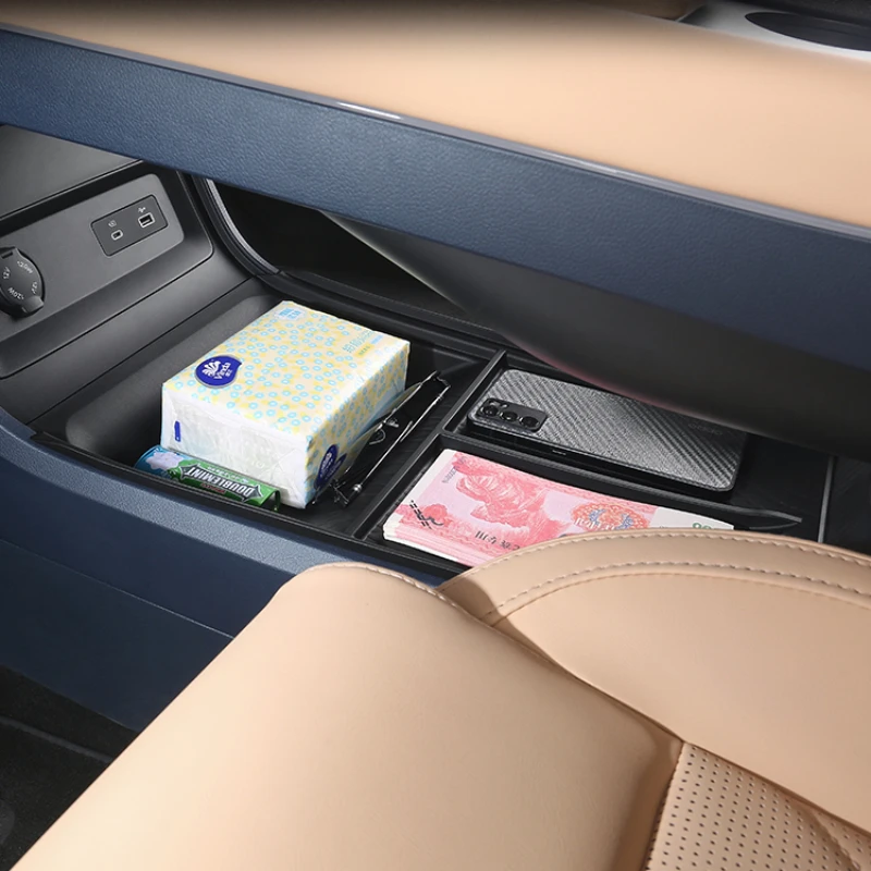 For Lantu Voyah Free 2022-2024 New Central Control Lower Storage Box Armrest Box Storage Box Special Modification CarAccessories