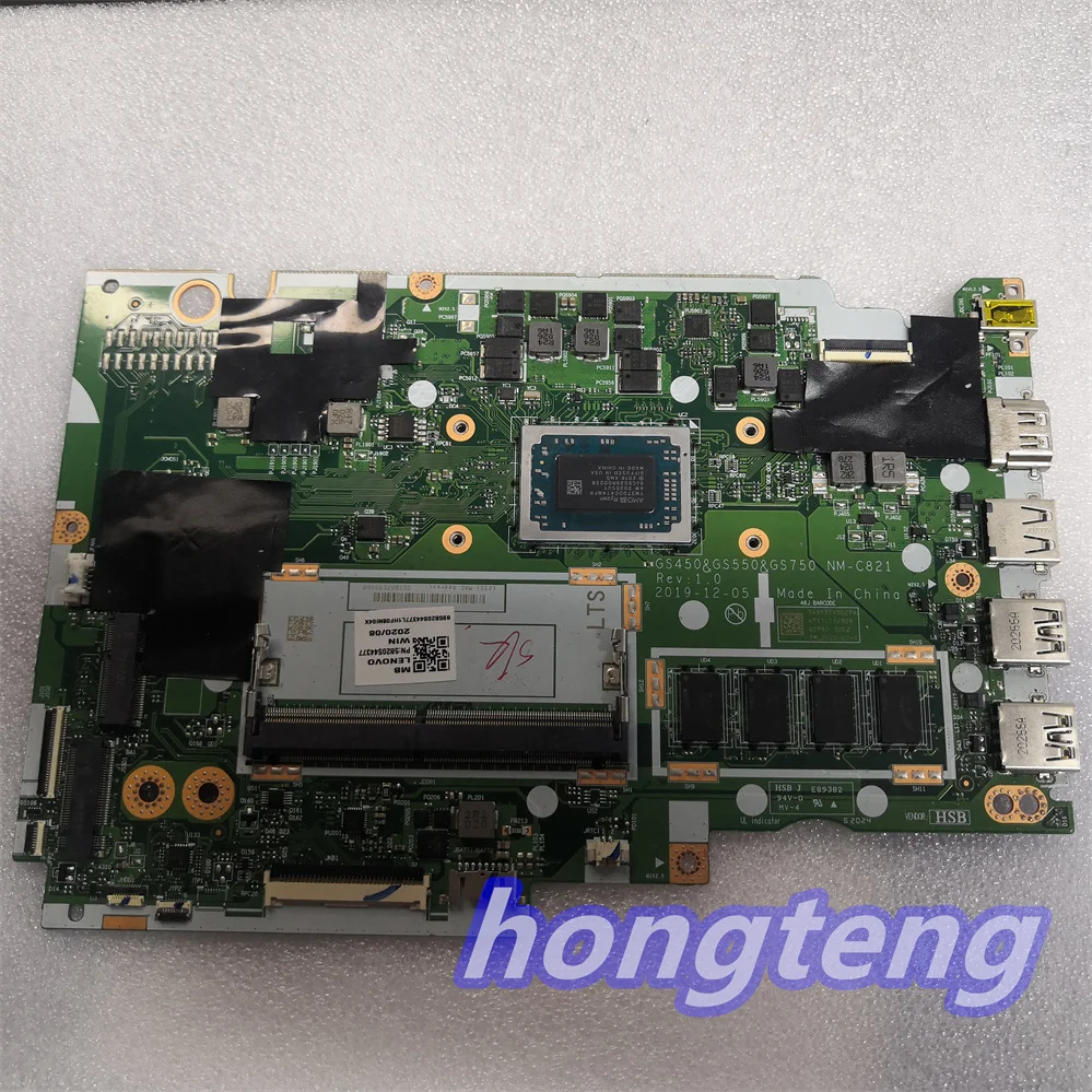 for Lenovo IdeaPad 3 17ADA05 17.3 -inch Ryzen 7 3700U 4GB motherboard 5B20S44377  test ok