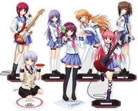 Loen Anime Peripheral Store Angel Beats! Sekine Irie Hisako Iwasawa Kanade Yuri AcrylicStand Desktop Decor Fans Gifts About 15cm