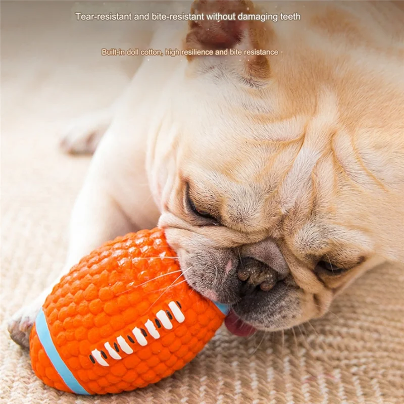 ABLL-Pet Dog Balls Squeak Puppy مثيرة للاهتمام للتنس وكرة القدم تنظيف الأسنان للكلاب متينة أ