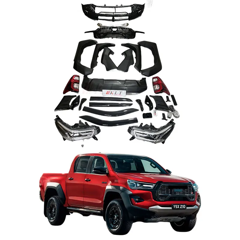 

KLT 2023 Gr Sport Facelift Kit Conversion Kit Upgrade Bodykit For Toyota Hilux Revo 2016 2017 2018 2019 2020